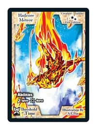 Hailcore Meteor - Threshold of Time - Exodus TCG card