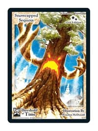 Snowcapped Sequoia - Threshold of Time - Exodus TCG card