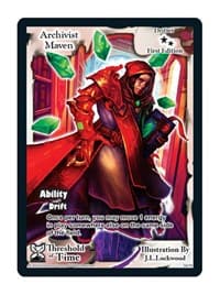 Archivist Maven - Threshold of Time - Exodus TCG card