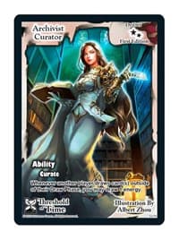 Archivist Curator - Threshold of Time - Exodus TCG card