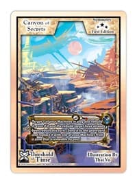Canyon of Secrets - Threshold of Time - Exodus TCG card