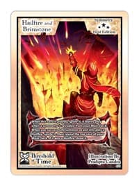 Hailfire & Brimstone - Threshold of Time - Exodus TCG card
