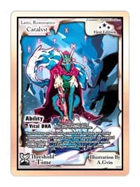 Lativ, Restorative Catalyst - Threshold of Time - Exodus TCG card