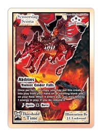 Scissorslag Scoria - Threshold of Time - Exodus TCG card