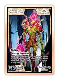 Carcery the Twisted Tree - Threshold of Time - Exodus TCG card