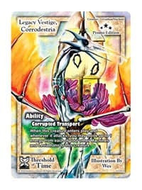 Legacy Vestige, Corrodestria (Promo Edition) - Exodus Promo Cards - Exodus TCG card
