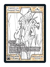 Carcery the Twisted Tree (Limited Edition) - Limited Edition Sketch Cards - Exodus TCG card