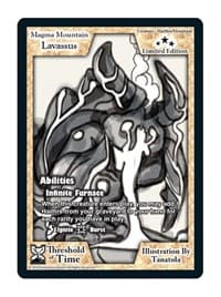 Magma Mountain Lavassus (Limited Edition) - Limited Edition Sketch Cards - Exodus TCG card