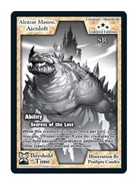 Alc·zar Manor, Aiculoft (Limited Edition) - Limited Edition Sketch Cards - Exodus TCG card