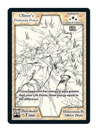 Oliver's Psylerran Power (Limited Edition) - Limited Edition Sketch Cards - Exodus TCG card