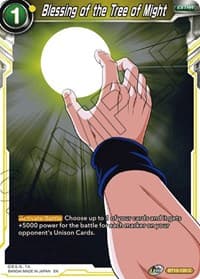 Blessing of the Tree of Might - Saiyan Showdown - Dragon Ball Super: Masters card