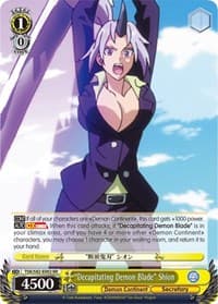"Decapitating Demon Blade" Shion - That Time I Got Reincarnated as a Slime Vol.2 - Weiss Schwarz card