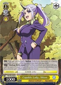Capable Lady, Shion - That Time I Got Reincarnated as a Slime Vol.2 - Weiss Schwarz card