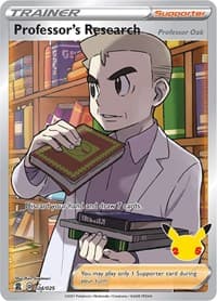 Professor's Research [Professor Oak] (Full Art) - Celebrations - Pokemon card