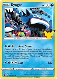 Kyogre - Celebrations - Pokemon card