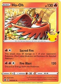 Ho-Oh - Celebrations - Pokemon card