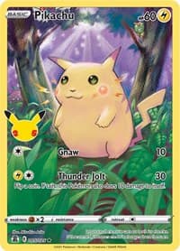 Pikachu - Celebrations - Pokemon card
