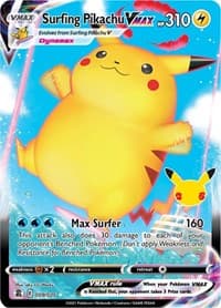 Surfing Pikachu VMAX - Celebrations - Pokemon card