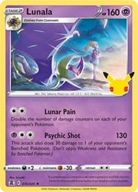 Lunala - Celebrations - Pokemon card