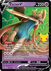 Zacian V - Celebrations - Pokemon card