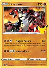 Groudon - Celebrations - Pokemon card
