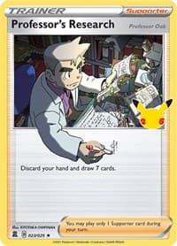 Professor's Research [Professor Oak] - Celebrations - Pokemon card