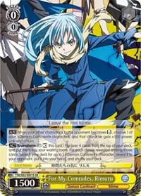 For My Comrades, Rimuru (SR) - That Time I Got Reincarnated as a Slime Vol.2 - Weiss Schwarz card