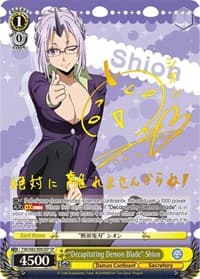 "Decapitating Demon Blade" Shion (SP) - That Time I Got Reincarnated as a Slime Vol.2 - Weiss Schwarz card