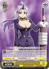 Secretary and Bodyguard, Shion - That Time I Got Reincarnated as a Slime Vol.2 - Weiss Schwarz card
