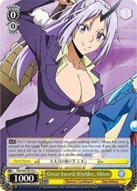 Great Sword Wielder, Shion - That Time I Got Reincarnated as a Slime Vol.2 - Weiss Schwarz card