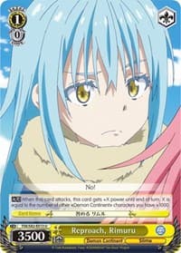Reproach, Rimuru - That Time I Got Reincarnated as a Slime Vol.2 - Weiss Schwarz card