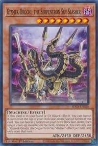 Gizmek Orochi, the Serpentron Sky Slasher - Structure Deck: Cyber Strike - YuGiOh card