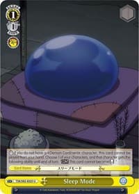 Sleep Mode - That Time I Got Reincarnated as a Slime Vol.2 - Weiss Schwarz card