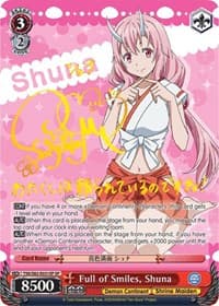 Full of Smiles, Shuna (SP) - That Time I Got Reincarnated as a Slime Vol.2 - Weiss Schwarz card