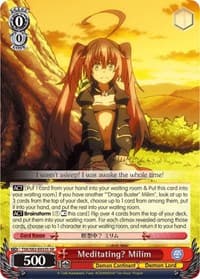 Meditating? Milim (SR) - That Time I Got Reincarnated as a Slime Vol.2 - Weiss Schwarz card