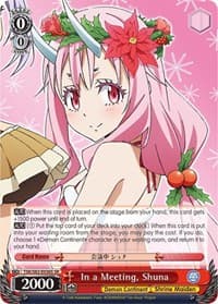 In a Meeting, Shuna (SR) - That Time I Got Reincarnated as a Slime Vol.2 - Weiss Schwarz card