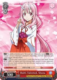 Multi-Talented, Shuna - That Time I Got Reincarnated as a Slime Vol.2 - Weiss Schwarz card