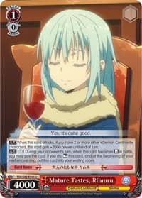 Mature Tastes, Rimuru - That Time I Got Reincarnated as a Slime Vol.2 - Weiss Schwarz card