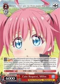 Cute Request, Milim - That Time I Got Reincarnated as a Slime Vol.2 - Weiss Schwarz card