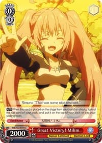 Great Victory! Milim - That Time I Got Reincarnated as a Slime Vol.2 - Weiss Schwarz card