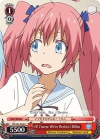 Of Course We're Besties! Milim - That Time I Got Reincarnated as a Slime Vol.2 - Weiss Schwarz card