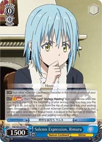 Solemn Expression, Rimuru - That Time I Got Reincarnated as a Slime Vol.2 - Weiss Schwarz card
