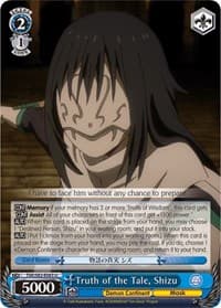 Truth of the Tale, Shizu - That Time I Got Reincarnated as a Slime Vol.2 - Weiss Schwarz card
