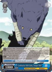 Combination With Gobta, Tempest Wolf - That Time I Got Reincarnated as a Slime Vol.2 - Weiss Schwarz card