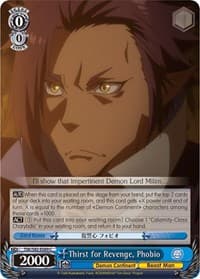 Thirst for Revenge, Phobio - That Time I Got Reincarnated as a Slime Vol.2 - Weiss Schwarz card