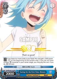 Tasting for the First Time, Rimuru - Bushiroad Event Cards - Weiss Schwarz card
