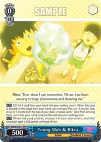 Young Mob & Ritsu - Bushiroad Event Cards - Weiss Schwarz card