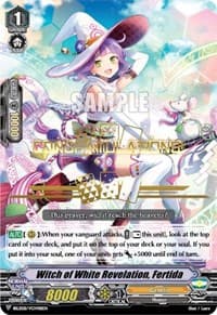 Witch of White Revelation, Fertida (Hot Stamped) - Bushiroad Event Cards - Cardfight Vanguard card