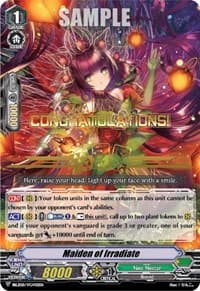 Maiden of Irradiate (Hot Stamped) - Bushiroad Event Cards - Cardfight Vanguard card