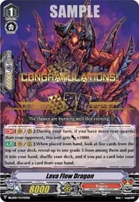 Lava Flow Dragon (Hot Stamped) - Bushiroad Event Cards - Cardfight Vanguard card